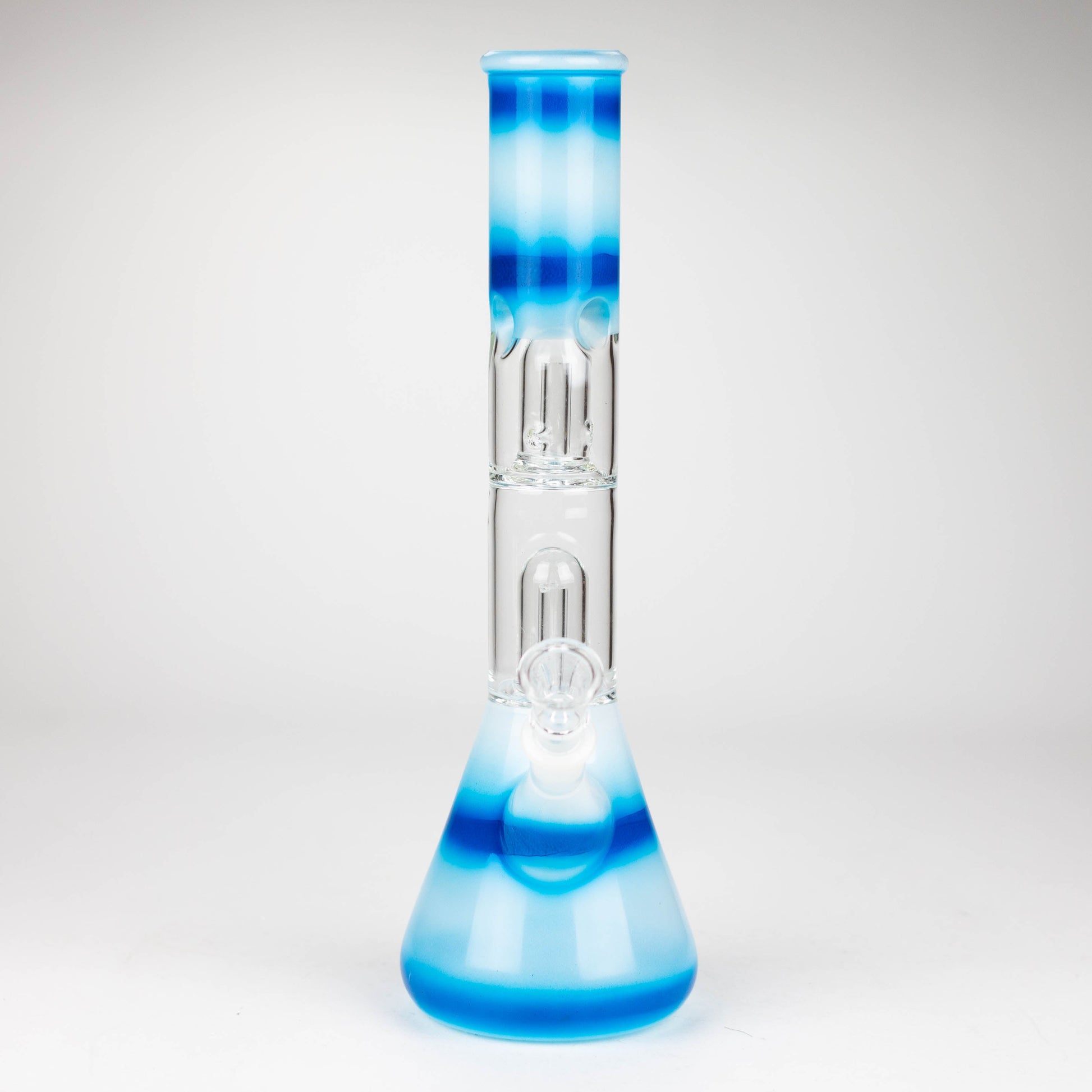12" Double Dome Percolator glass bong-Assorted designs_3
