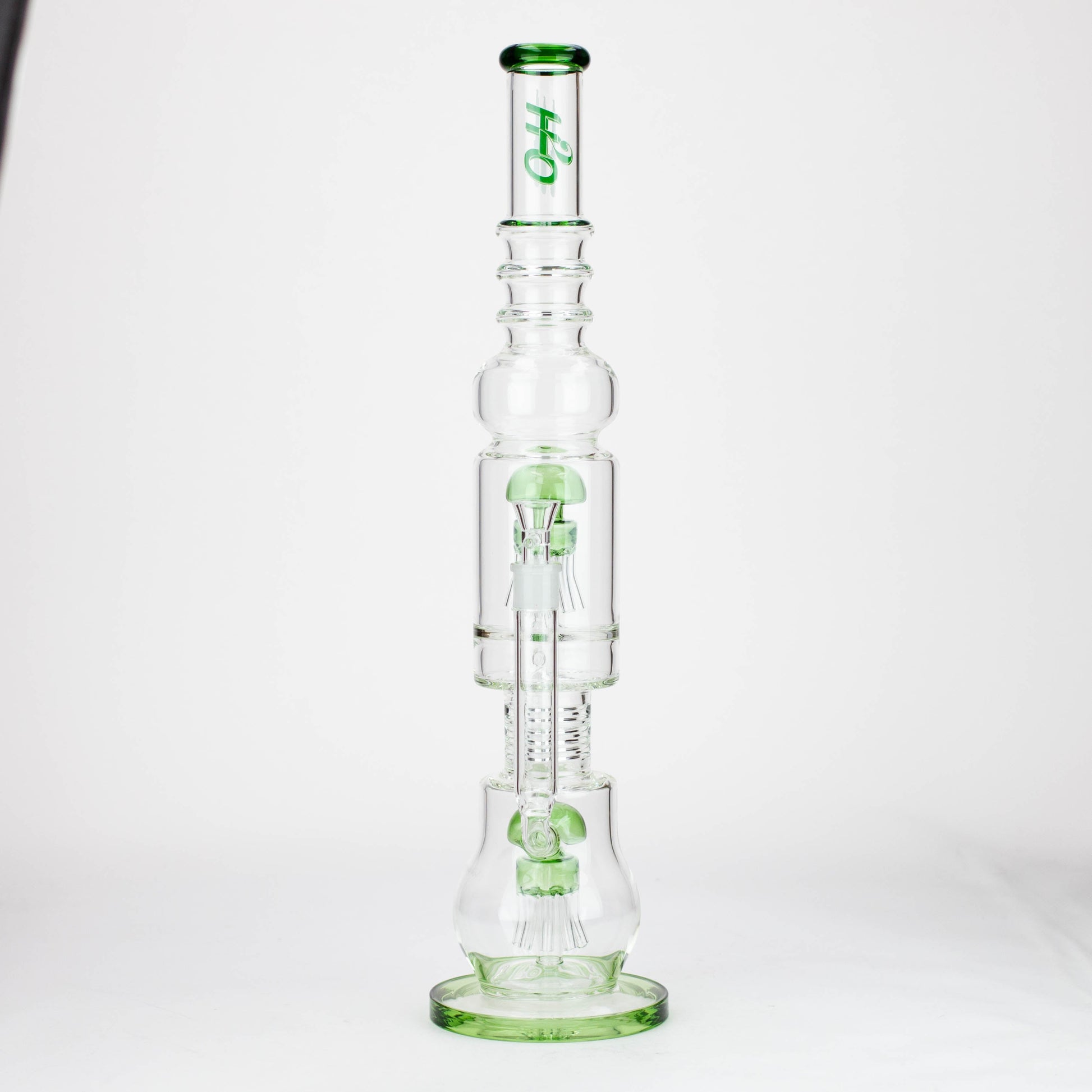 H2O | 21" Percolator glass water bong [H2O-5018]_5