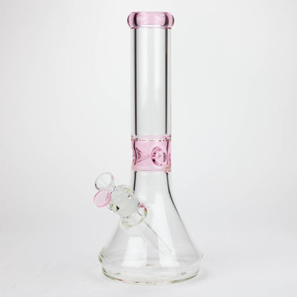 14" Color accented 7 mm glass water bong [BH92x]_3